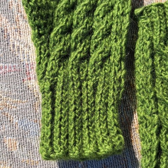 Hand Crafted Mohair Wool Hand Warmers Fingerless Gloves Texting Mitts Essential - Picture 6 of 8